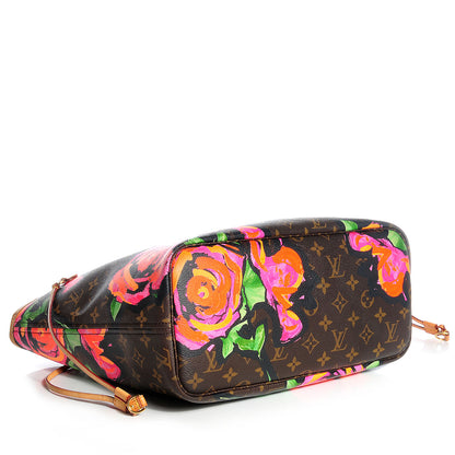 Louis Vuitton Monogram Roses Neverfull MM 5 of 10
