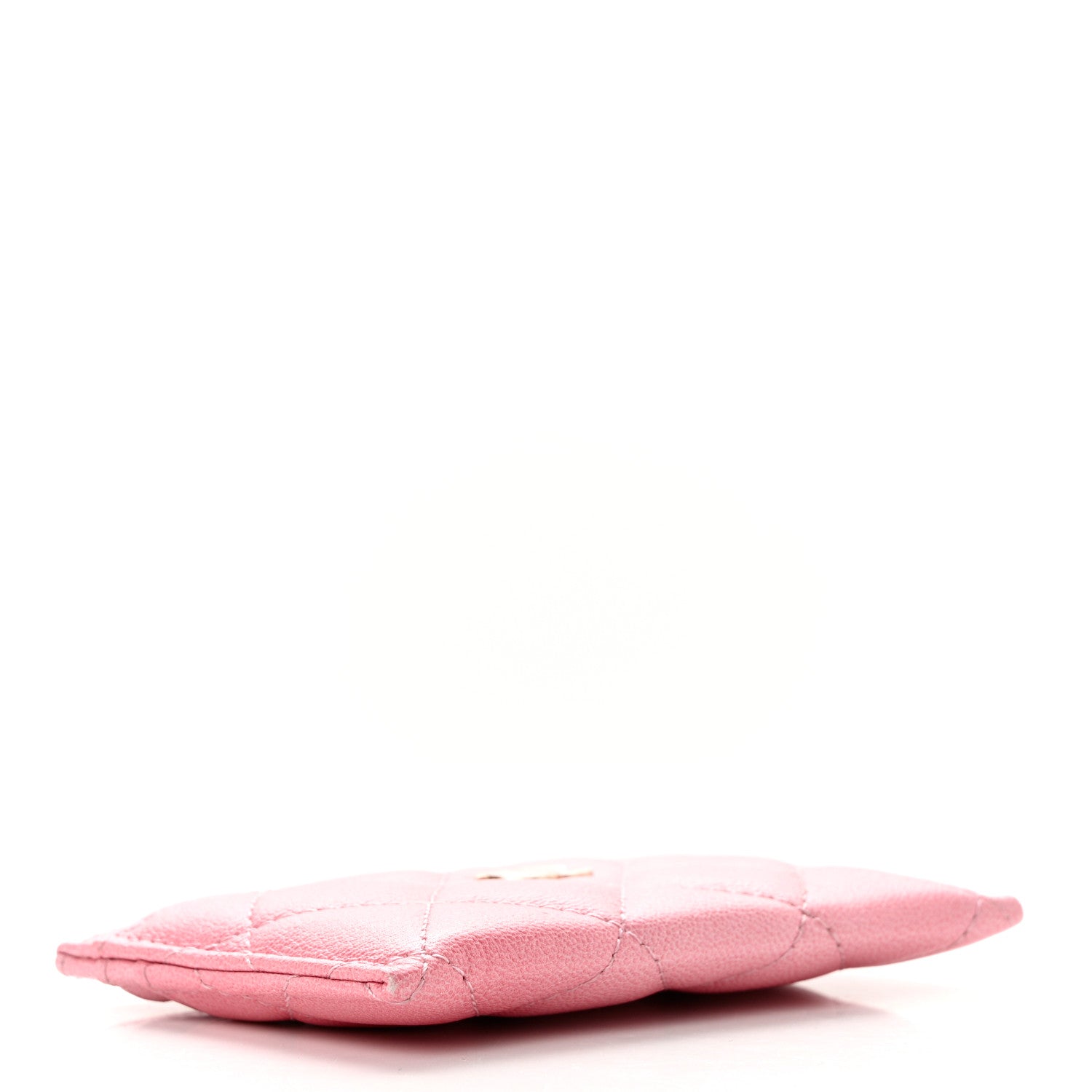 Chanel Cloudy Pearly Goatskin Quilted Card Holder Pink 4 of 9
