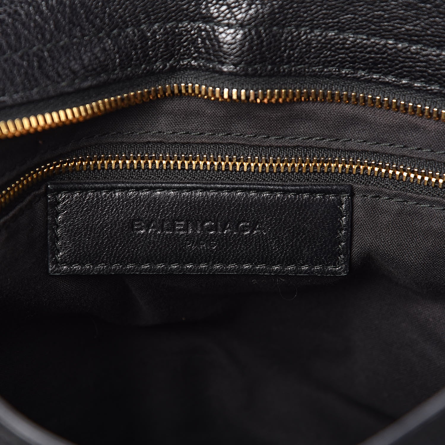 Balenciaga Chevre Gold Metallic Edge Hardware City Black 6 of 11