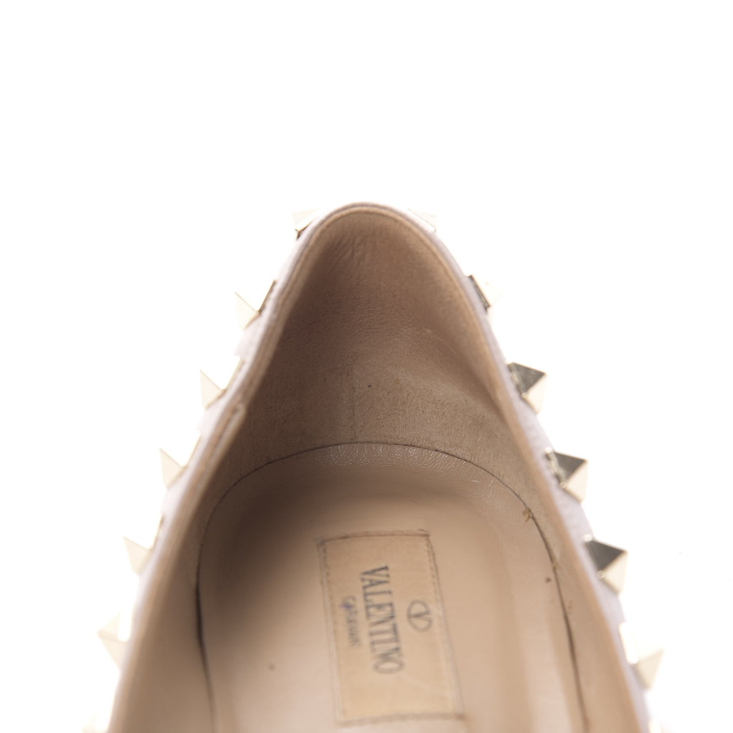 Patent Rockstud Ballerina Flats 38.5 Poudre