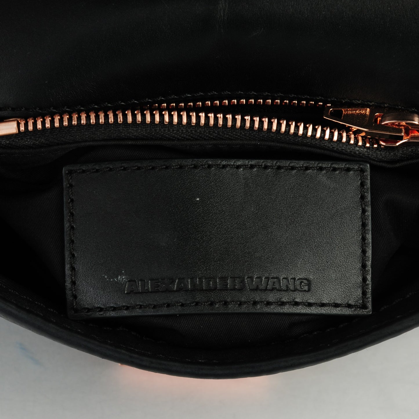 Calfskin Small Marion Soft Black Rose Gold Hardware