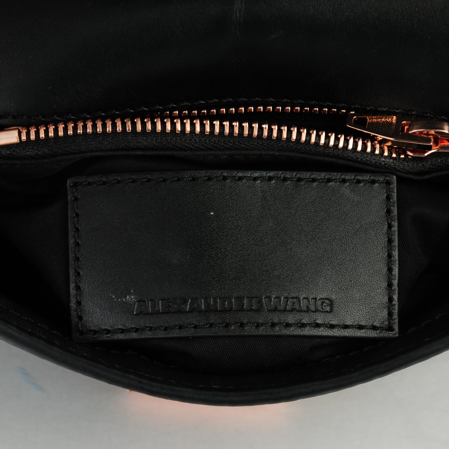 Alexander Wang Calfskin Small Marion Soft Black Rose Gold Hardware 6 of 6