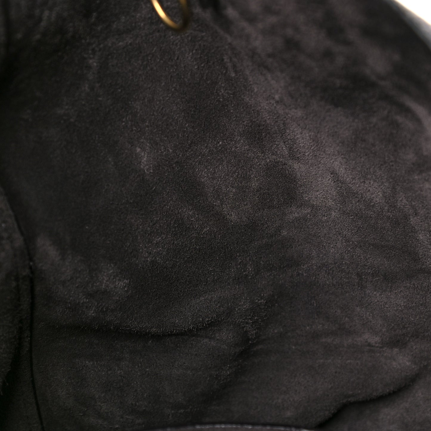 Goatskin Sangle Bucket Bag Dark Taupe