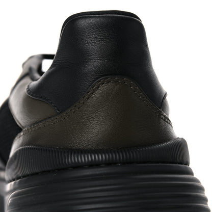 Bottega Veneta Calfskin Technical Mesh Speedster Sneakers 44 Black Khaki 10 of 13