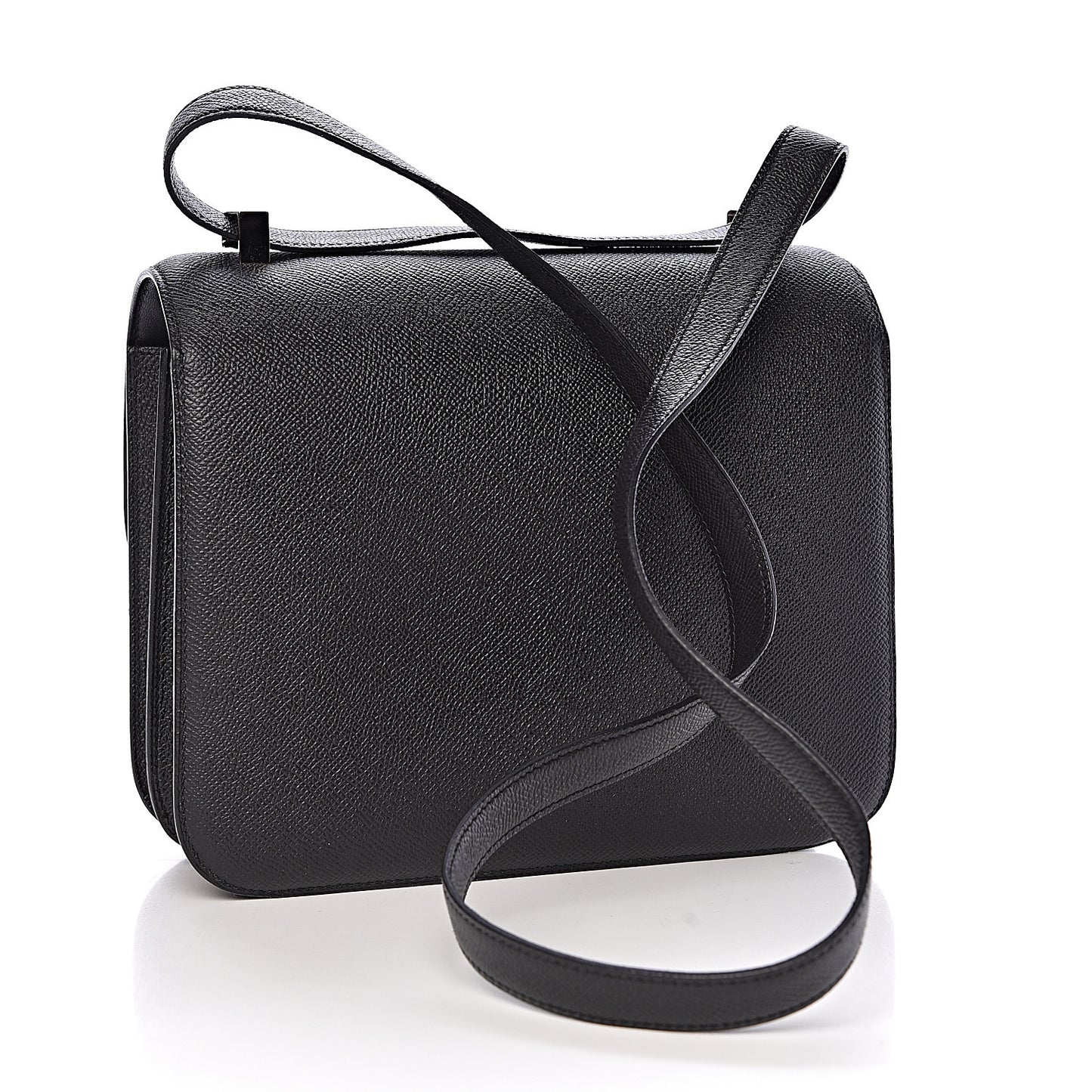 Epsom Enamel Constance 24 Black Bleu Saint Cyr