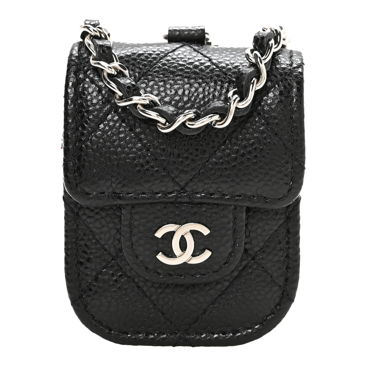 Caviar Quilted Airpods Pro Case Black