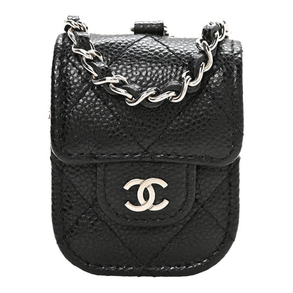 Chanel Caviar Quilted Airpods Pro Case Black 1 of 8