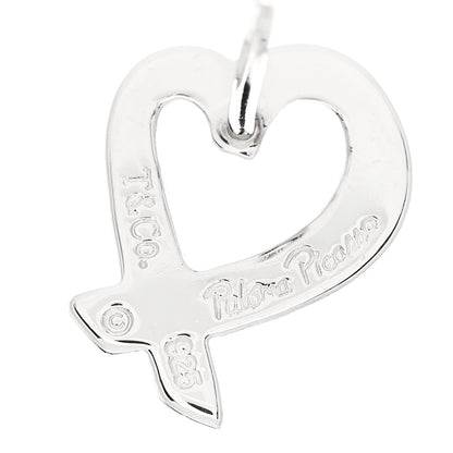 Tiffany Sterling Silver Mini Paloma Picasso Loving Heart Earrings 4 of 4