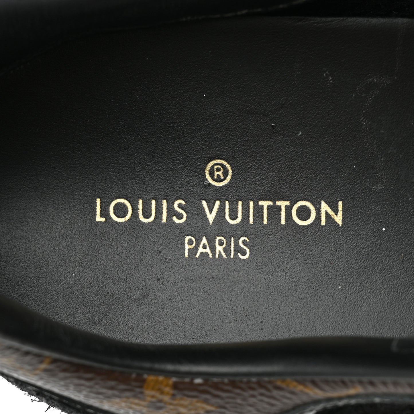 Suede Monogram Run Away Sneakers 38 Black