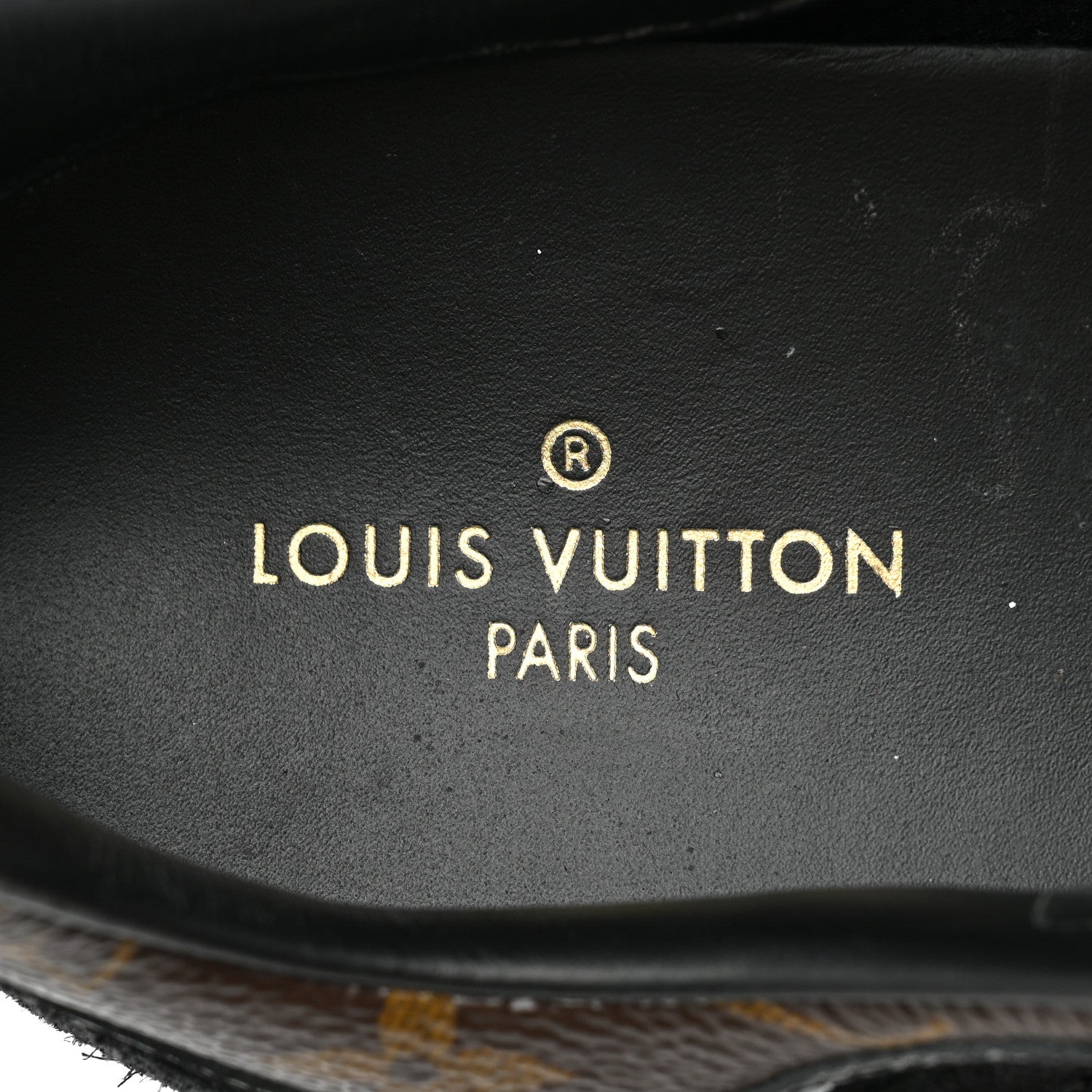 Louis Vuitton Suede Monogram Run Away Sneakers 38 Black 8 of 16