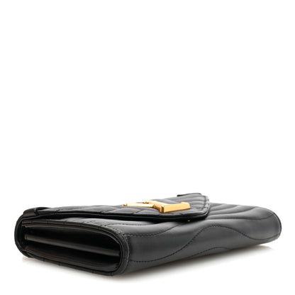 Louis Vuitton Calfskin New Wave Long Wallet Black 4 of 7
