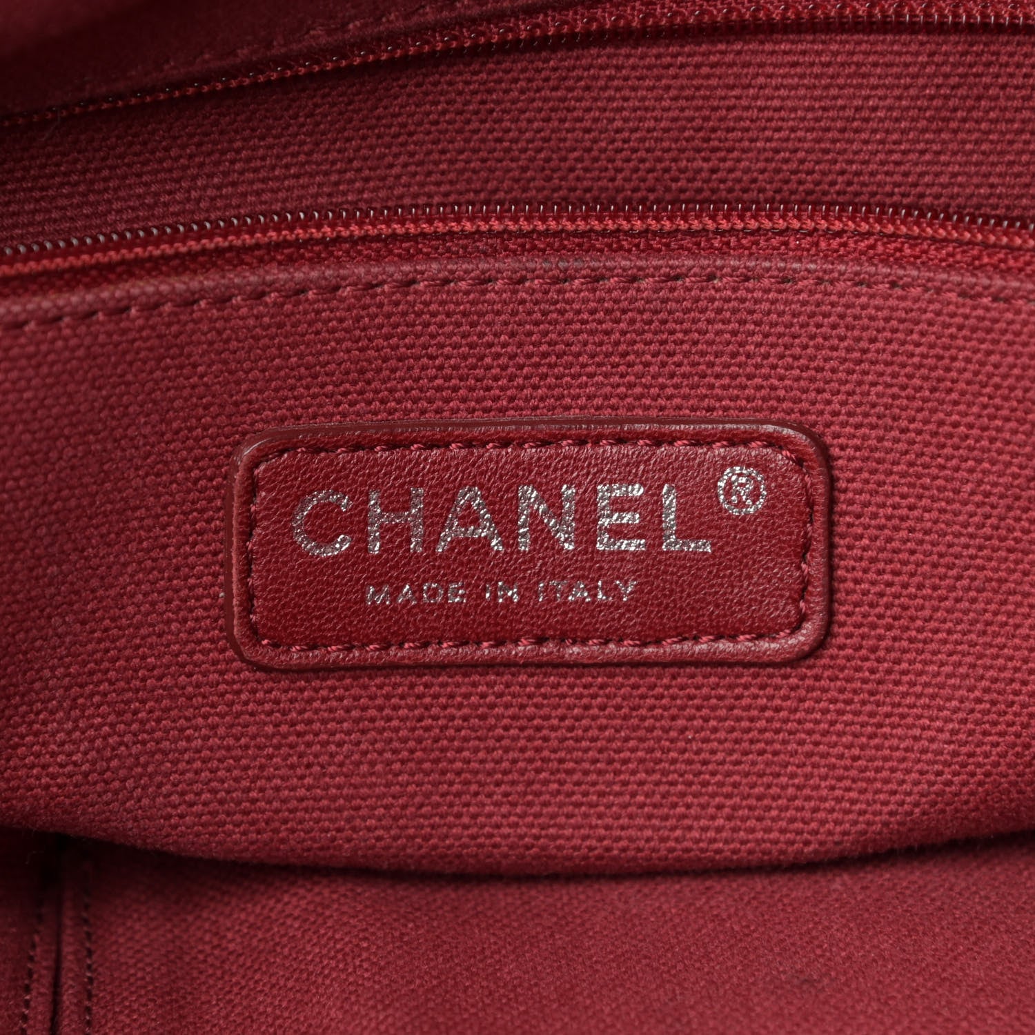 Chanel Lambskin Perforated Baseball Spirit Ligne Bag Navy 6 of 15