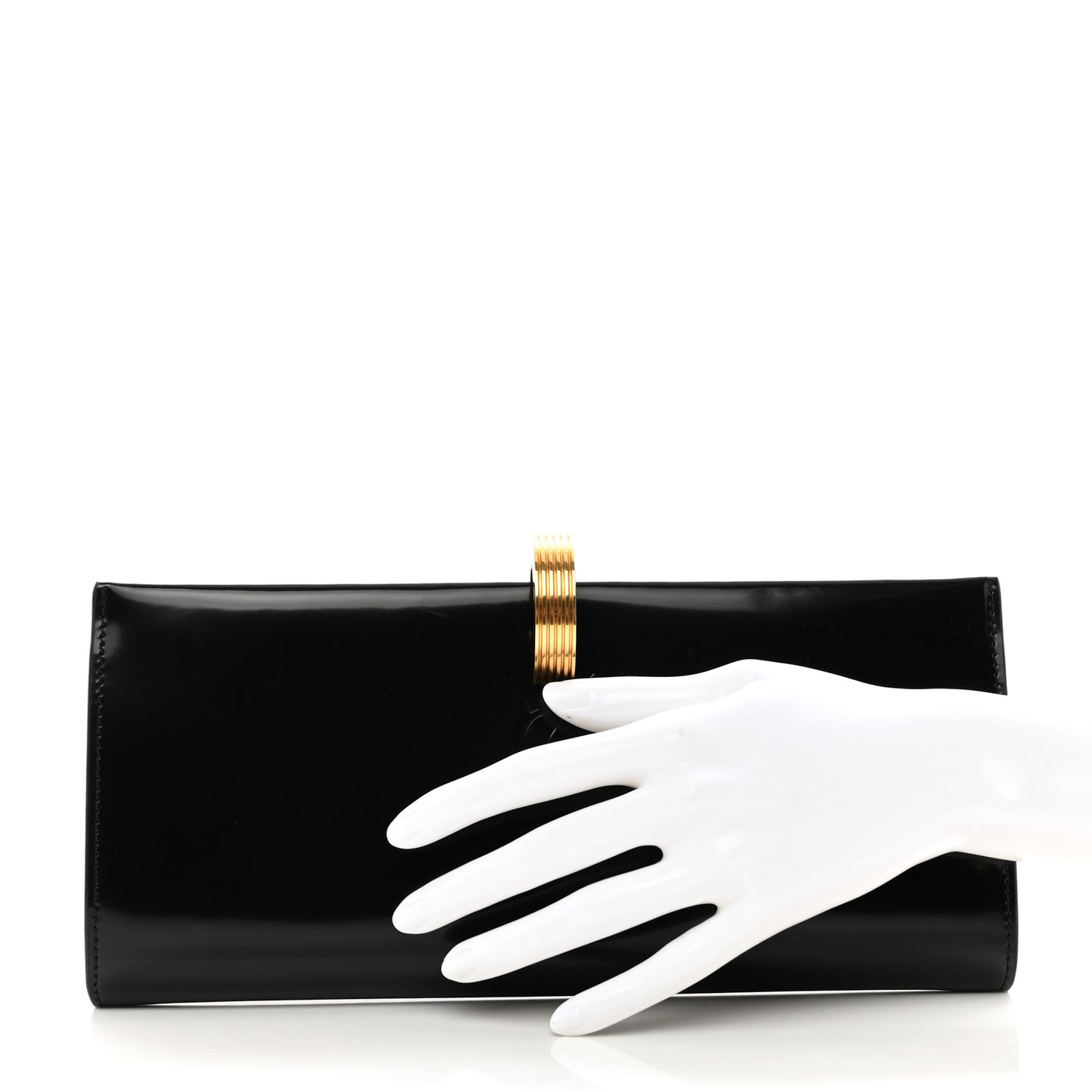 Patent Daria Clutch Black