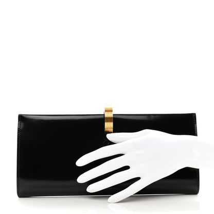 Saint Laurent Patent Daria Clutch Black 2 of 6