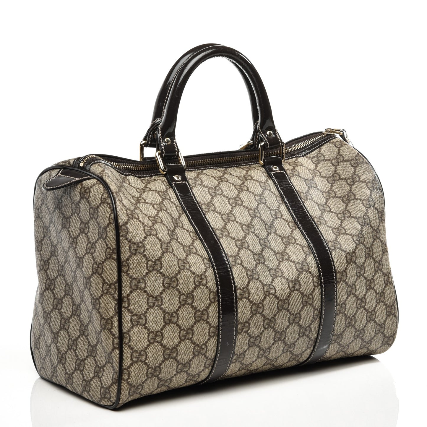 GG Plus Monogram Medium Joy Boston Dark Brown