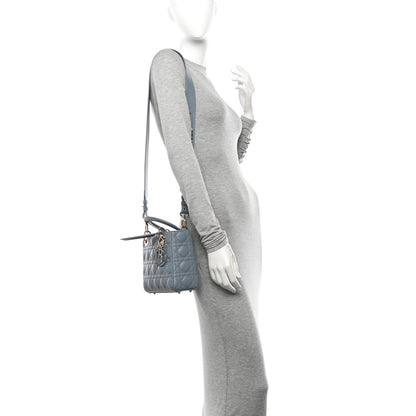 Christian Dior Lambskin Cannage Small My ABCDior Lady Dior Cloud Blue 3 of 11