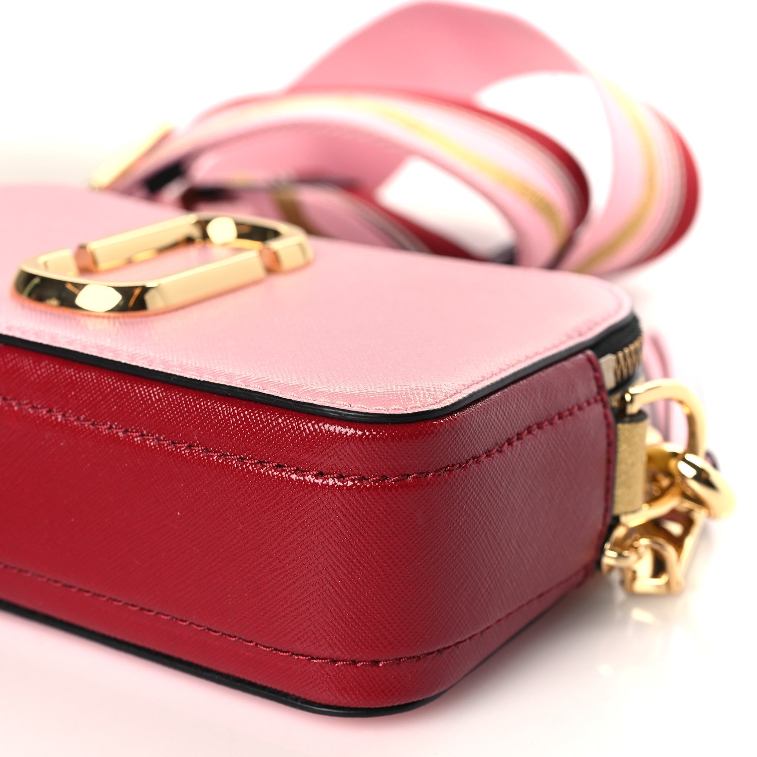 Marc Jacobs Saffiano Small Snapshot Camera Bag Pink Multicolor 10 of 10