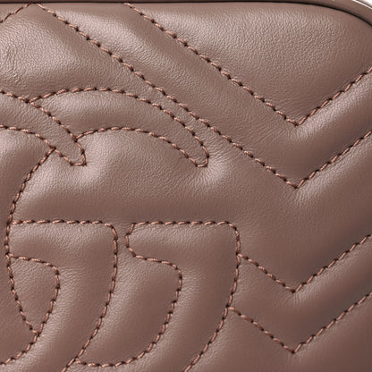Gucci Calfskin Matelasse Mini GG Marmont Chain Shoulder Bag Porcelain Rose 11 of 11