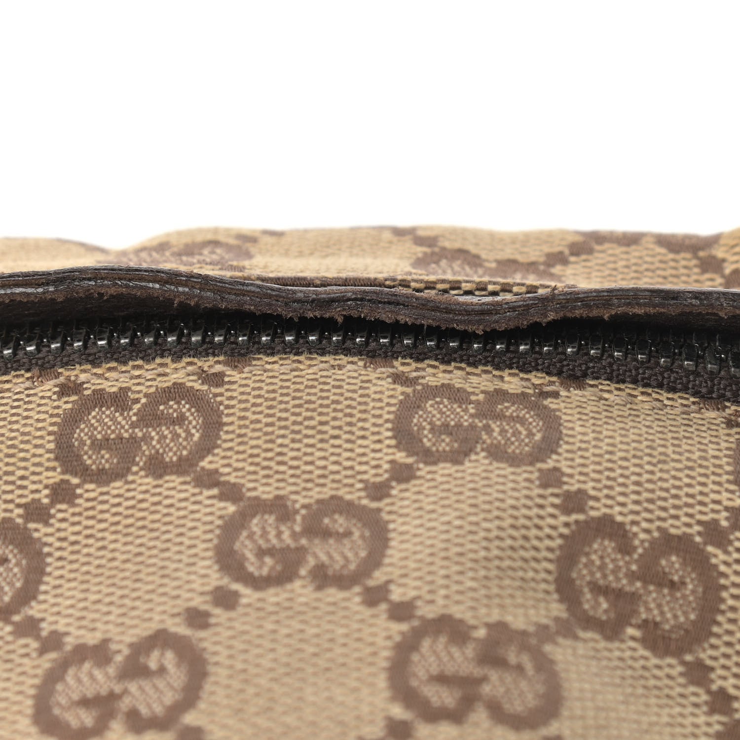 Gucci GG Monogram Double Pocket Belt Bag Dark Brown 14 of 15