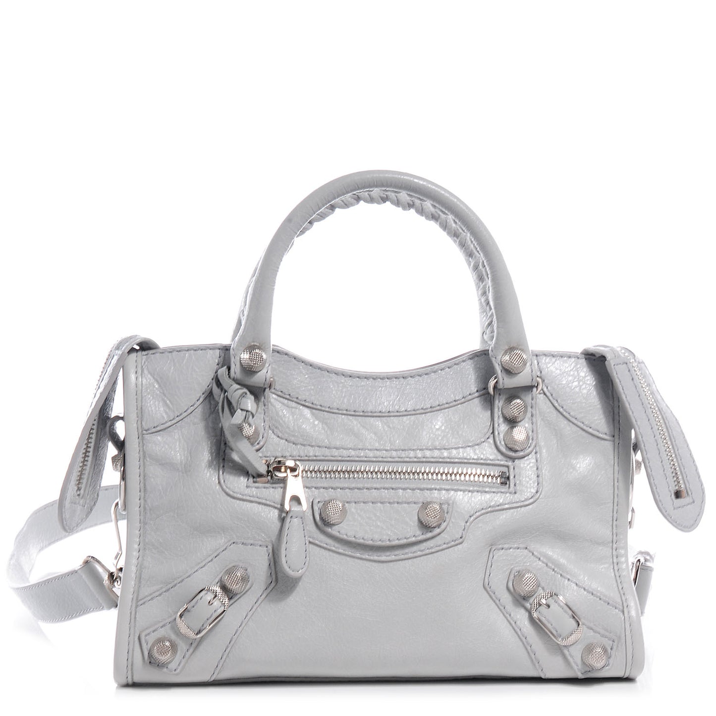 Agneau Giant 12 Silver Hardware Mini City Gris Glace