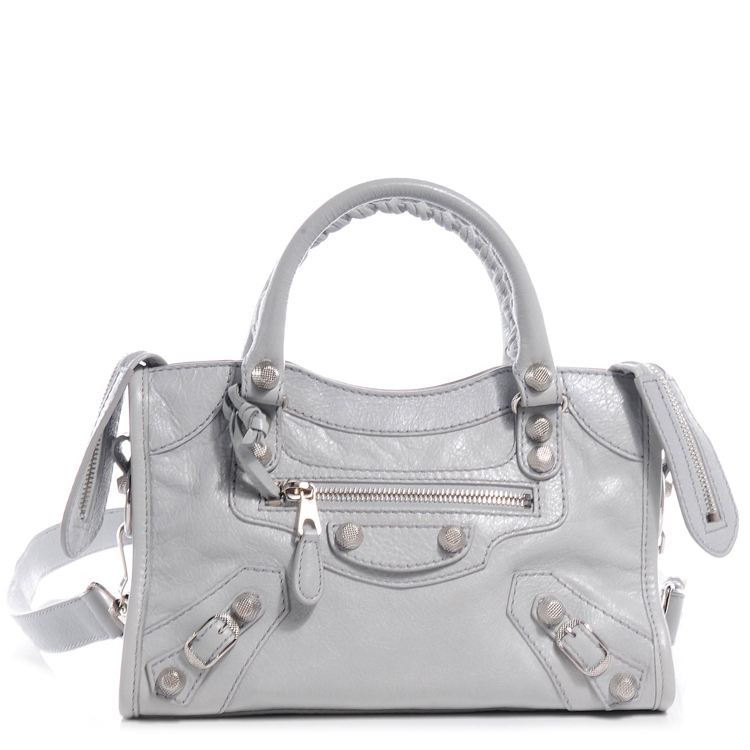 Balenciaga Agneau Giant 12 Silver Hardware Mini City Gris Glace 1 of 9