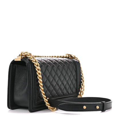 Chanel Caviar Quilted Medium Boy Flap Black 3 of 10