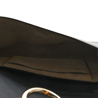 Chloe Suede Calfskin Faye Clutch Black 5 of 7