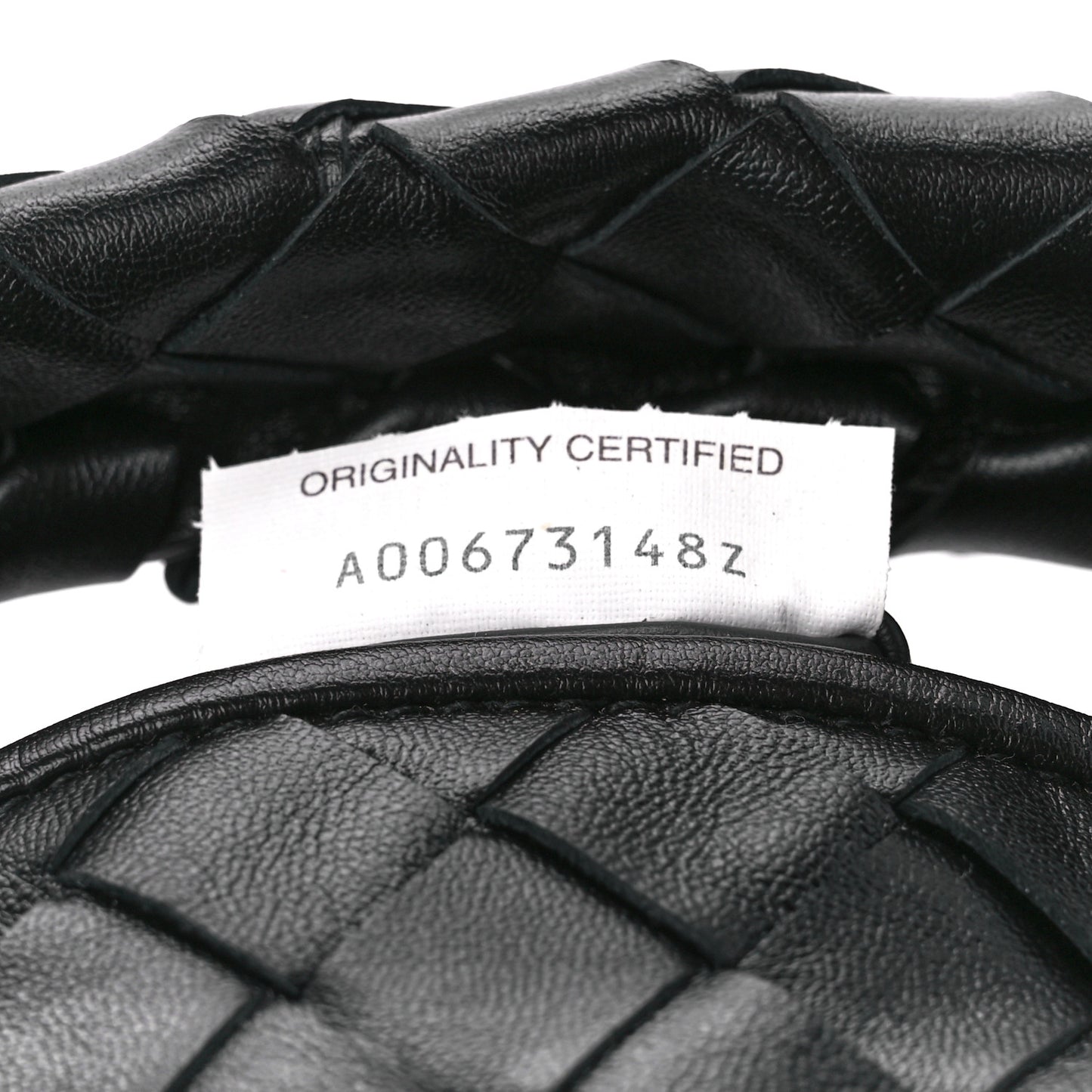 Calfskin Intrecciato Mini Hop Black
