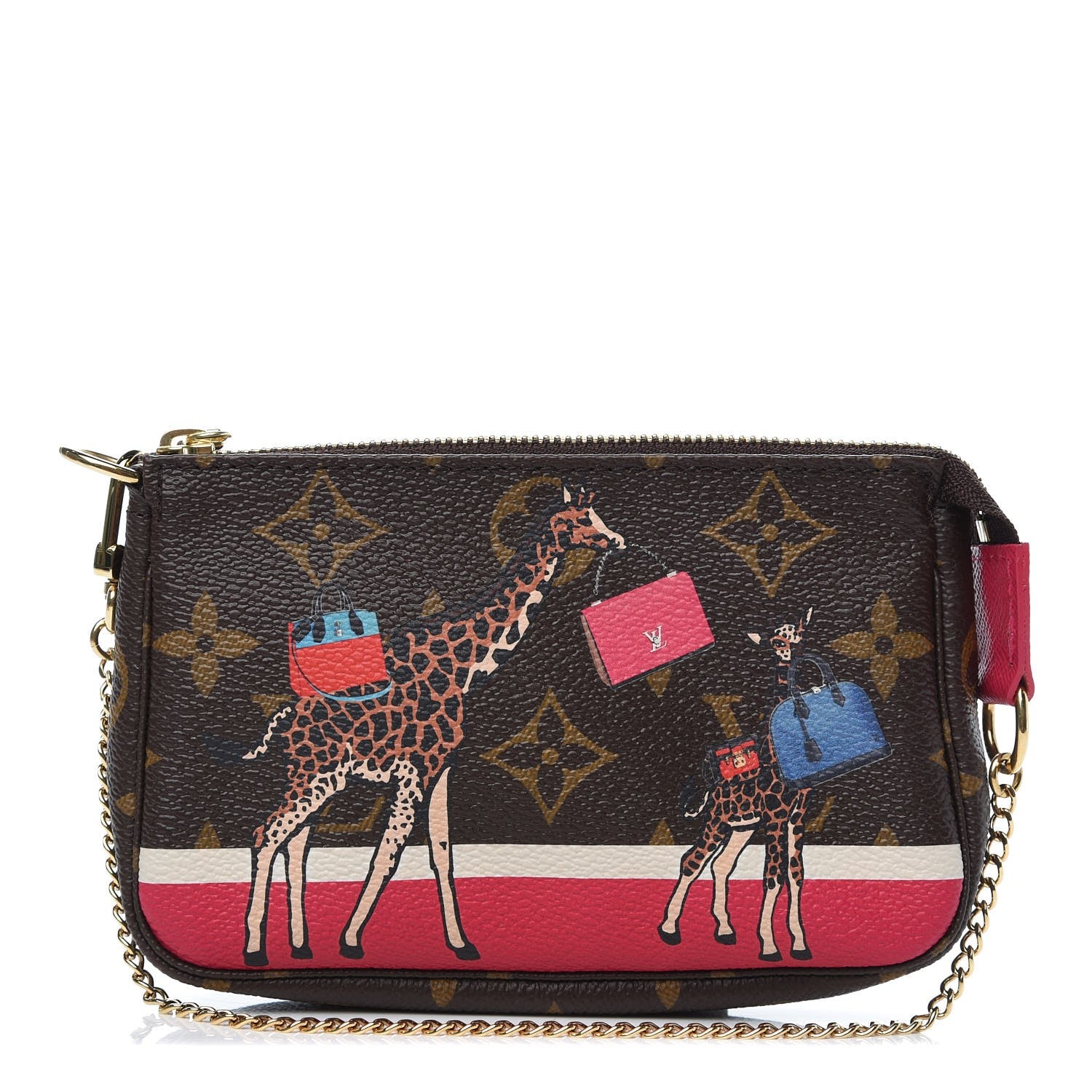 Louis Vuitton Monogram 2017 Christmas Animation Mini Pochette Accessories 1 of 8