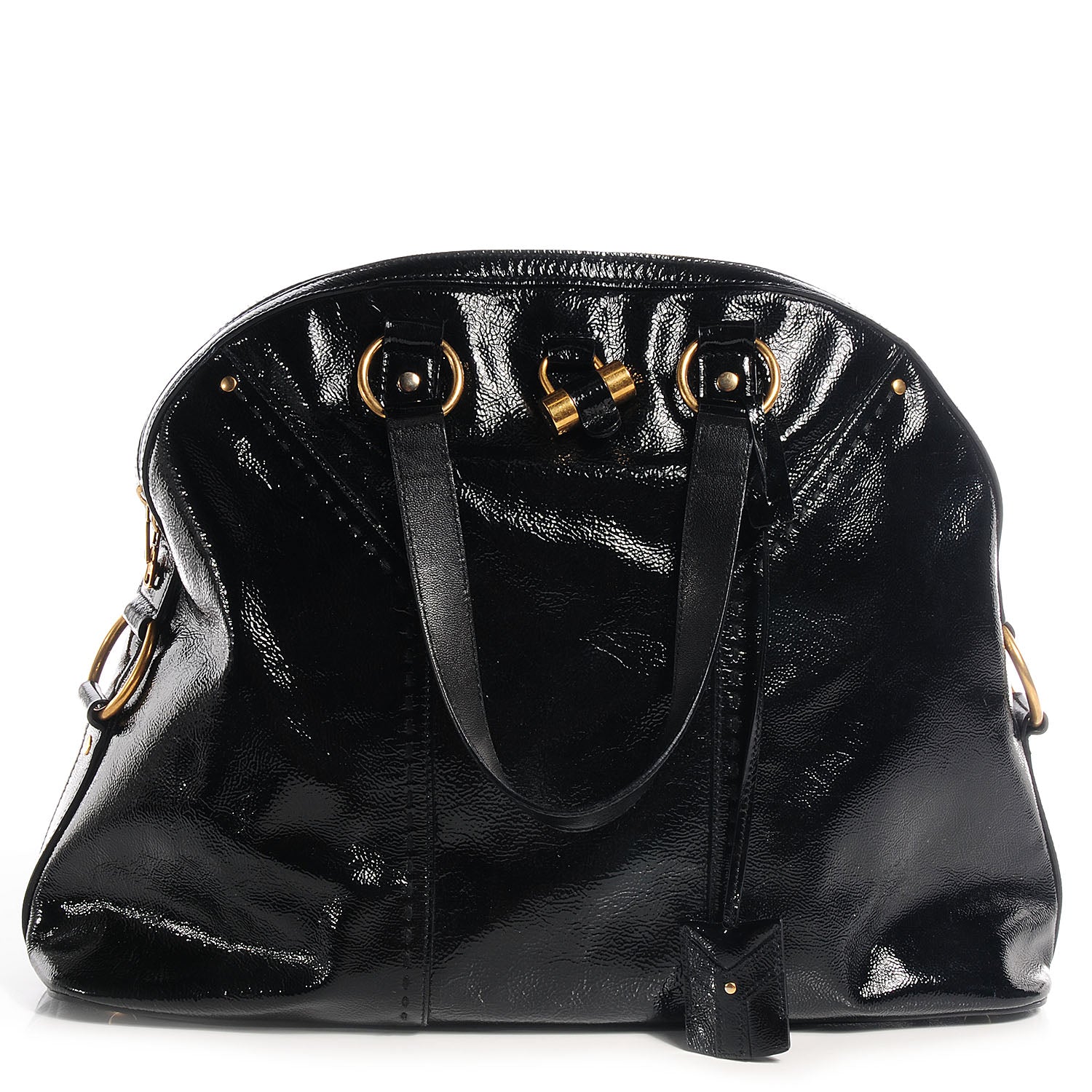 Saint Laurent Patent Oversized Muse Black 1 of 9