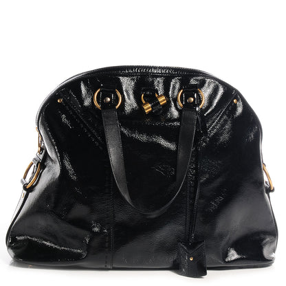 Saint Laurent Patent Oversized Muse Black 1 of 9