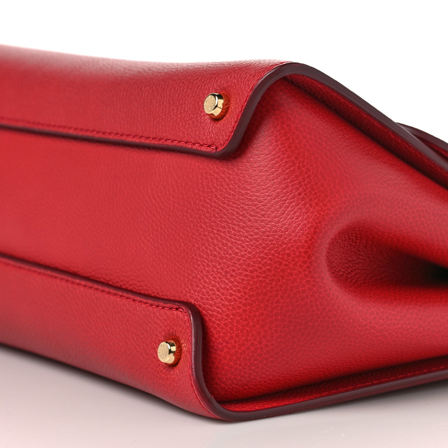 Calfskin Medium Sicily Soft Satchel Red
