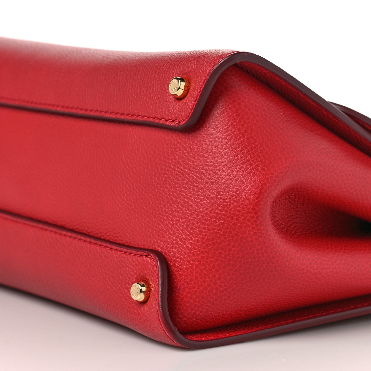 Dolce & Gabbana Calfskin Medium Sicily Soft Satchel Red 5 of 9