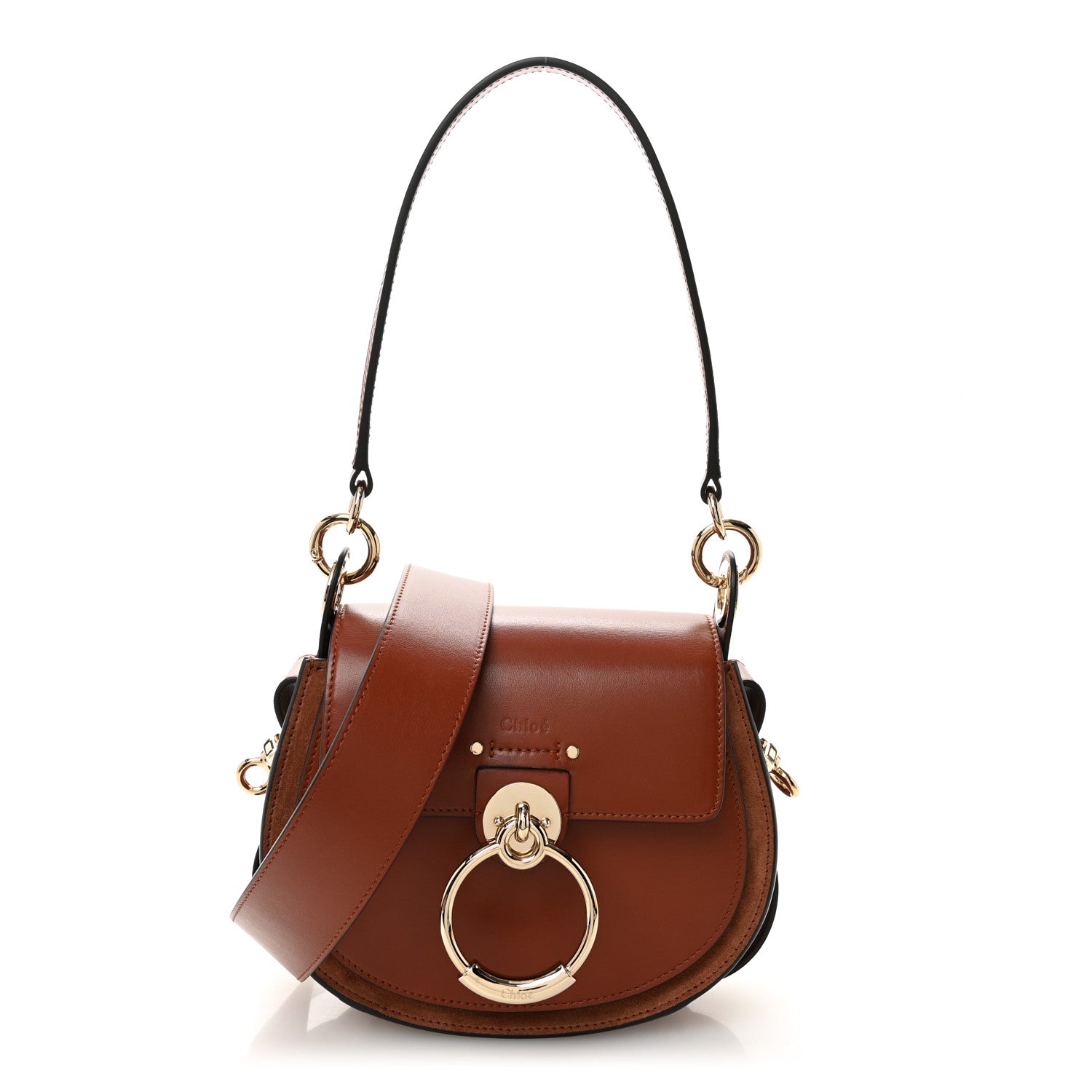 Chloe Calfskin Small Tess Bag Sepia Brown 1 of 10