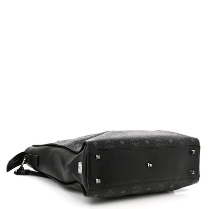 MCM Visetos Tote Black 4 of 12