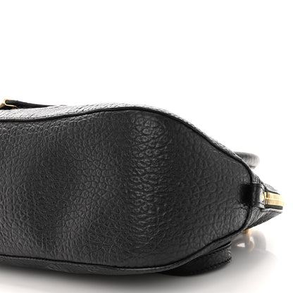 Burberry Heritage Grain Check Embossed Small Orchard Bowling Bag Black 9 of 9