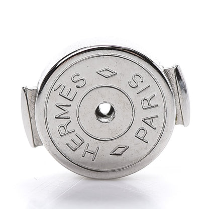 Hermes Sterling Silver Buffalo Horn PM Lift Earrings 5 of 7