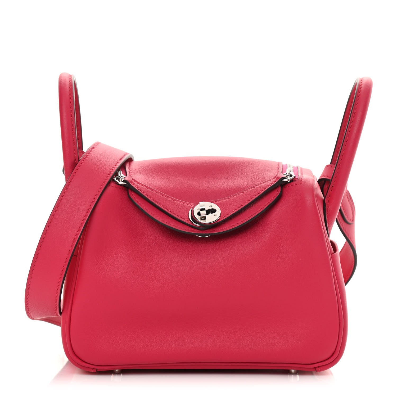 Hermes Swift Verso Mini Lindy 20 Framboise Rouge Sellier 1 of 12