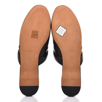 Givenchy Lambskin Elba Logo Mule Slippers 41 Black 5 of 11
