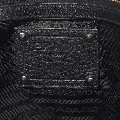 Prada Vitello Daino Shoulder Bag Black 6 of 12