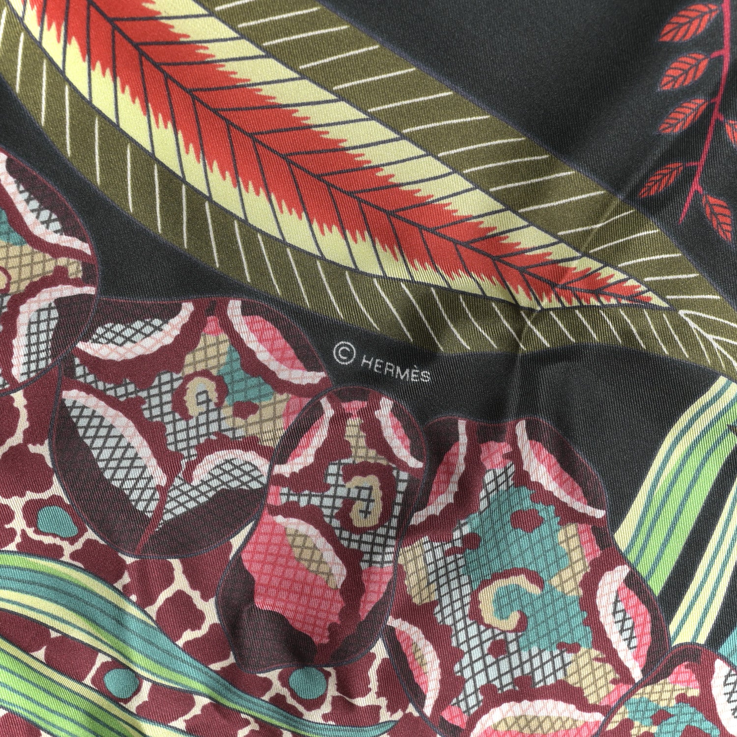 Hermes Silk Flowers of South Africa Scarf 140 4 of 6