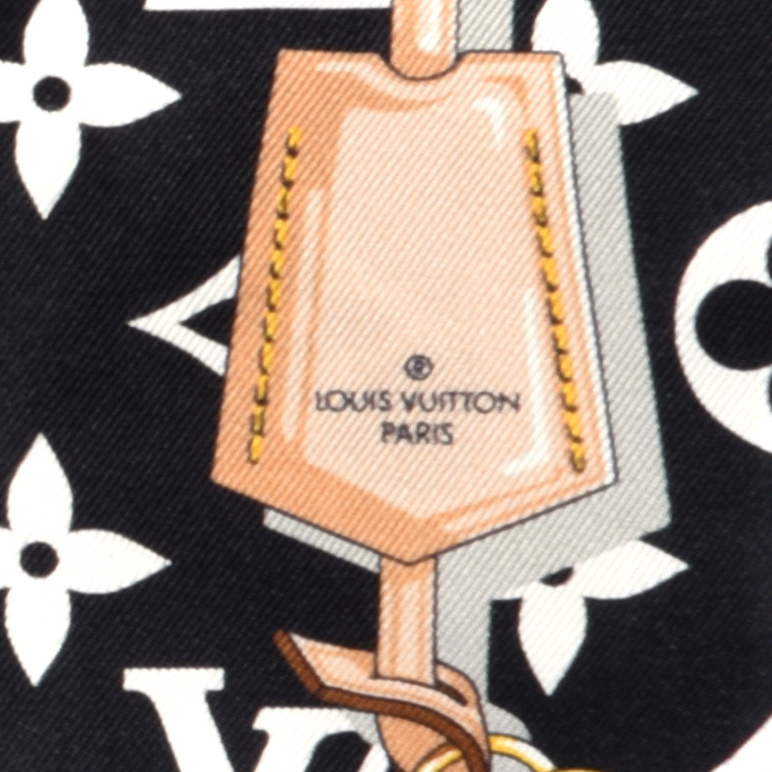 Louis Vuitton Silk Monogram Confidential Bandeau Black 4 of 4