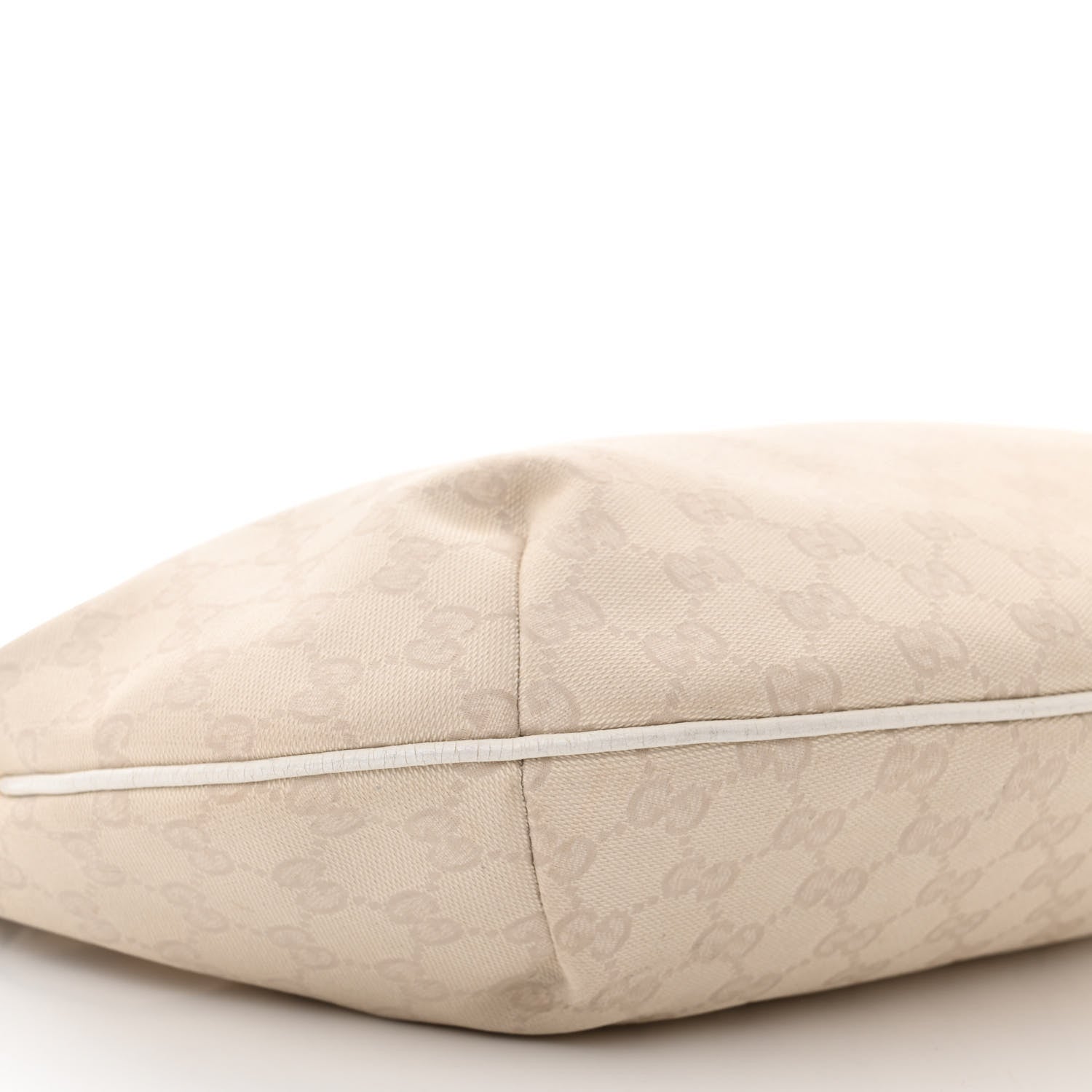 Gucci Monogram Medium Half Moon Hobo White 9 of 11