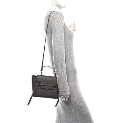 Celine Grained Calfskin Nano Belt Bag Grey 2 of 11