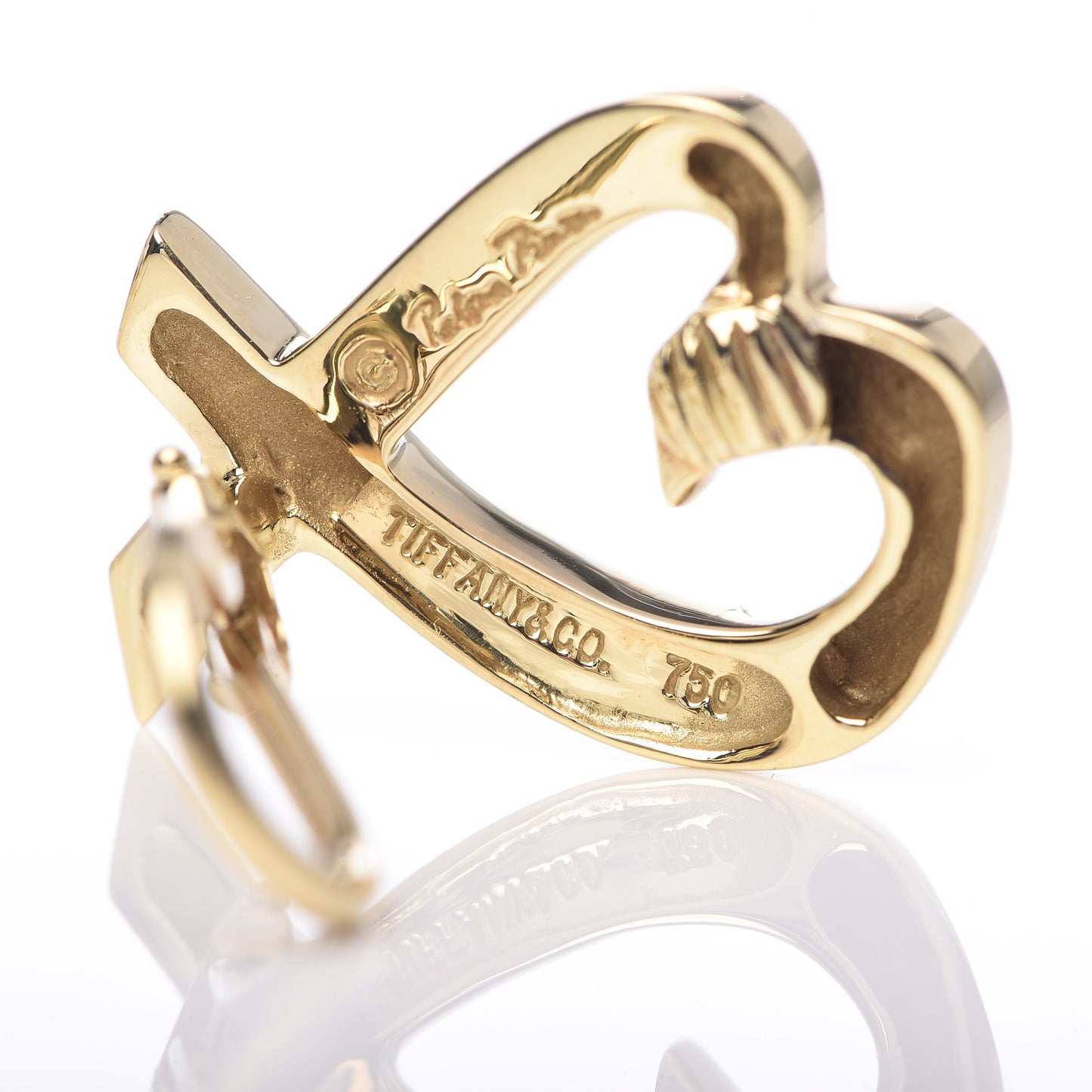 18K Yellow Gold Medium Paloma Picasso Loving Heart Clip-On Earrings