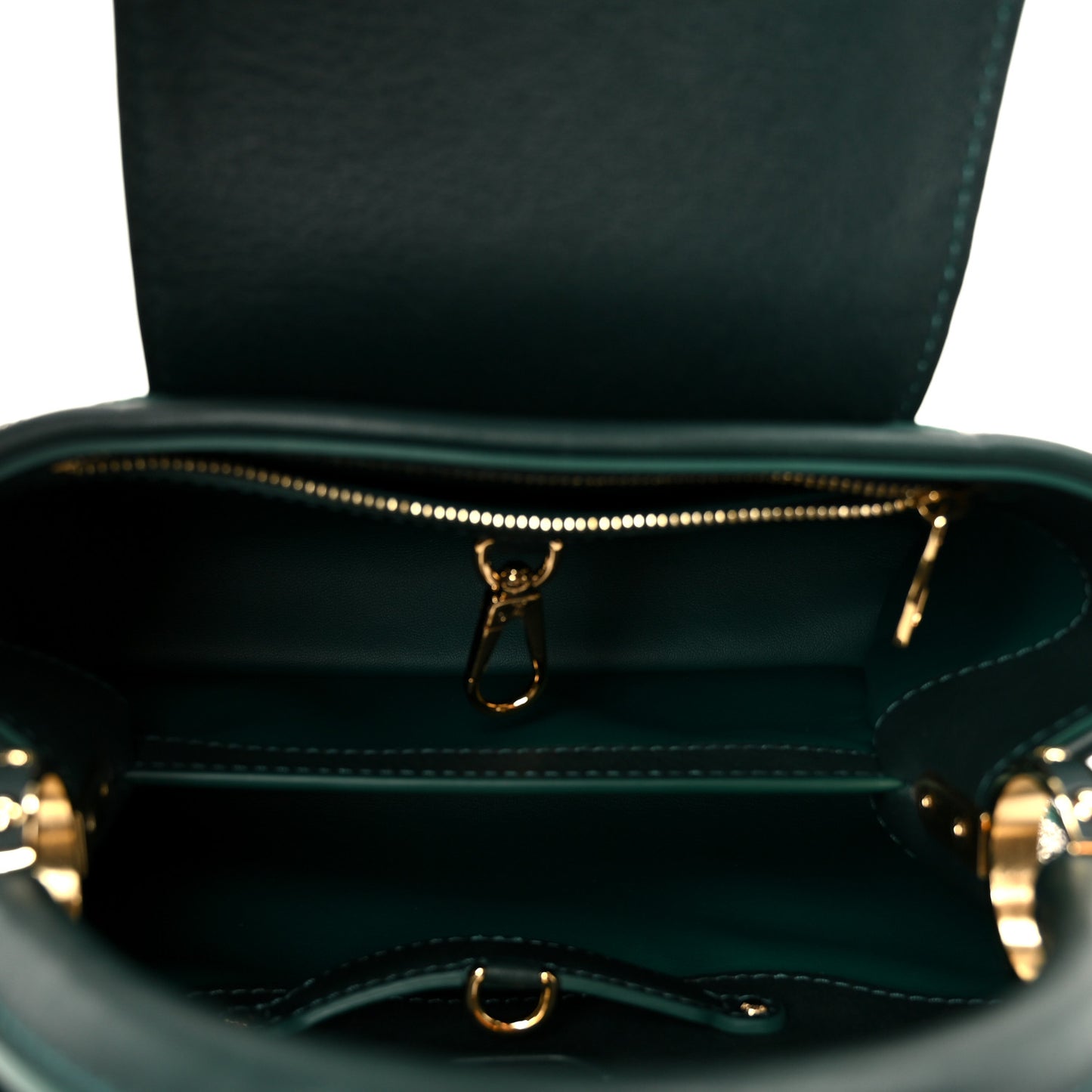 Velvet Embroidery Capucines BB Green
