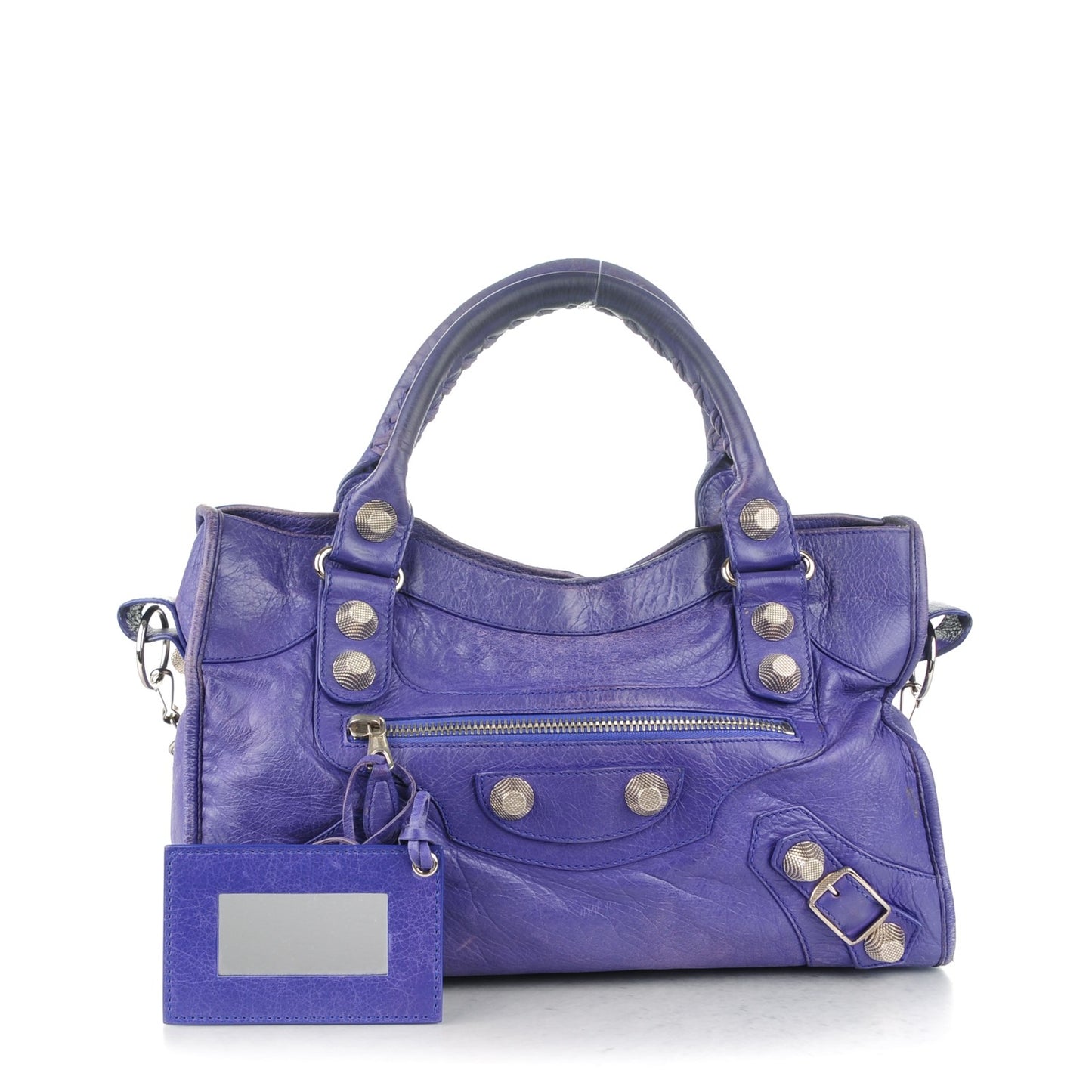 Agneau Giant 21 Silver Hardware City Bleu Lavande