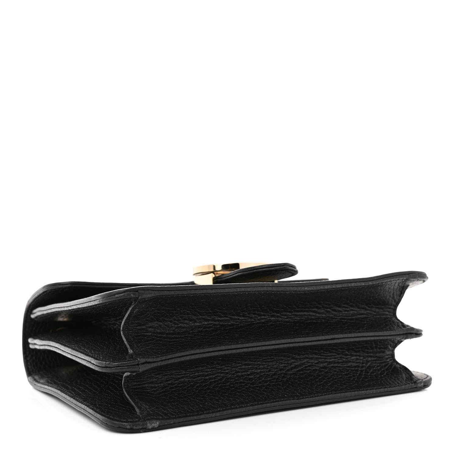 Gucci Dollar Calfskin Small Interlocking G Shoulder Bag Black 4 of 12