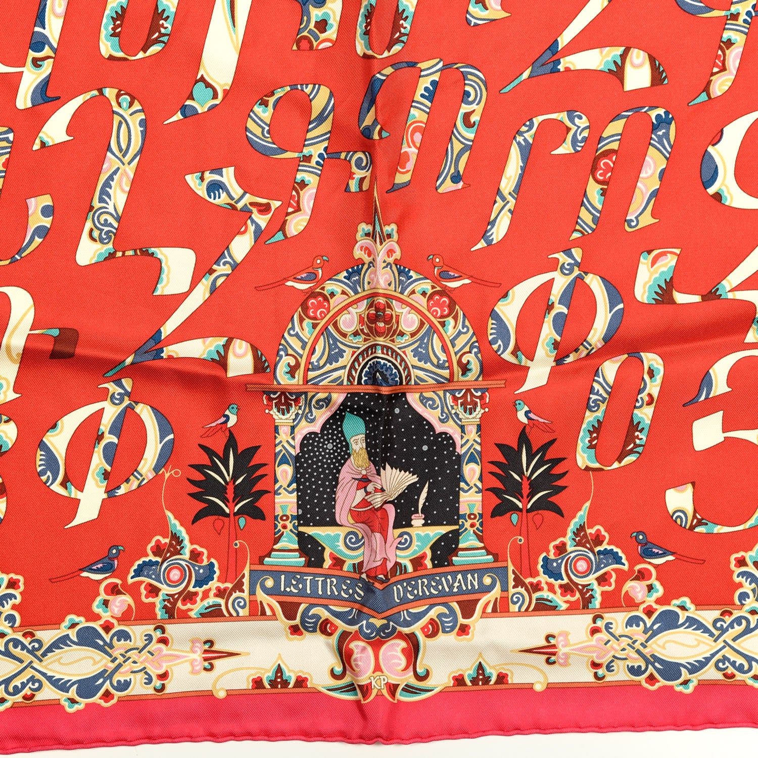 Hermes Silk Lettres D'Erevan Scarf 90 2 of 4