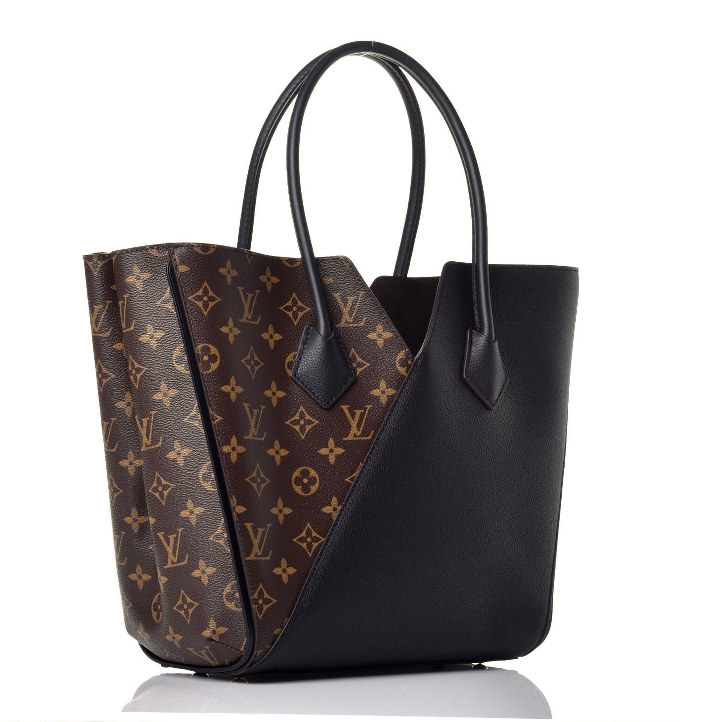 Calfskin Monogram Kimono Tote Black
